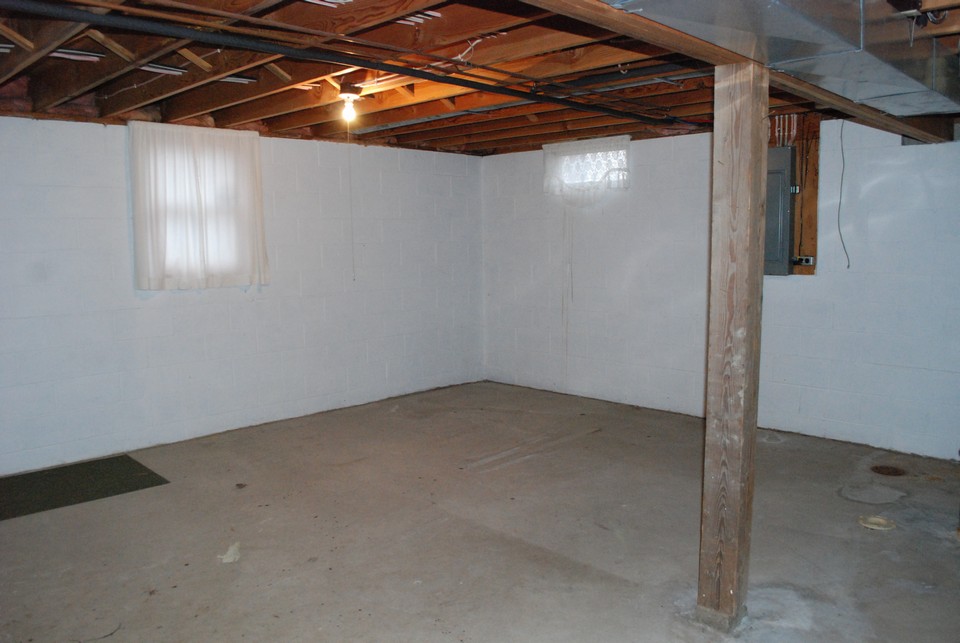 unfinished basement