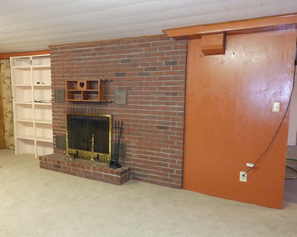 family room on lower level