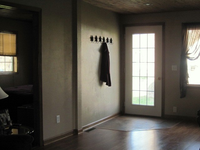 front door into living room
