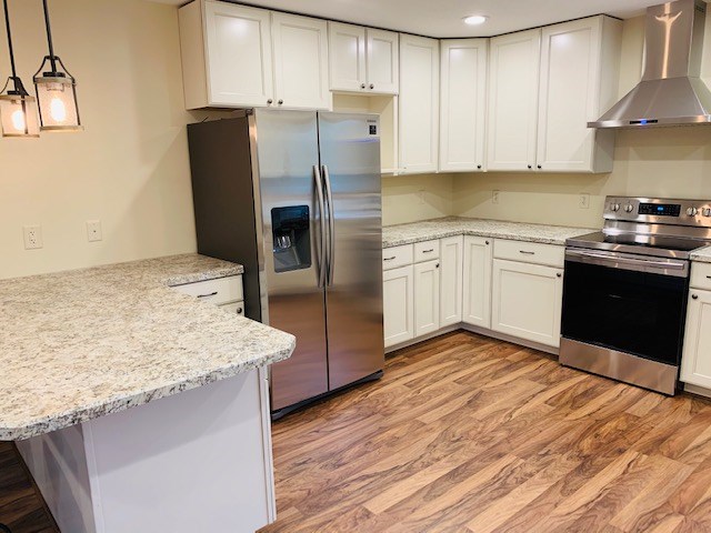 all new stainless steel appliances