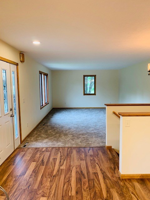 dining to living room, front door