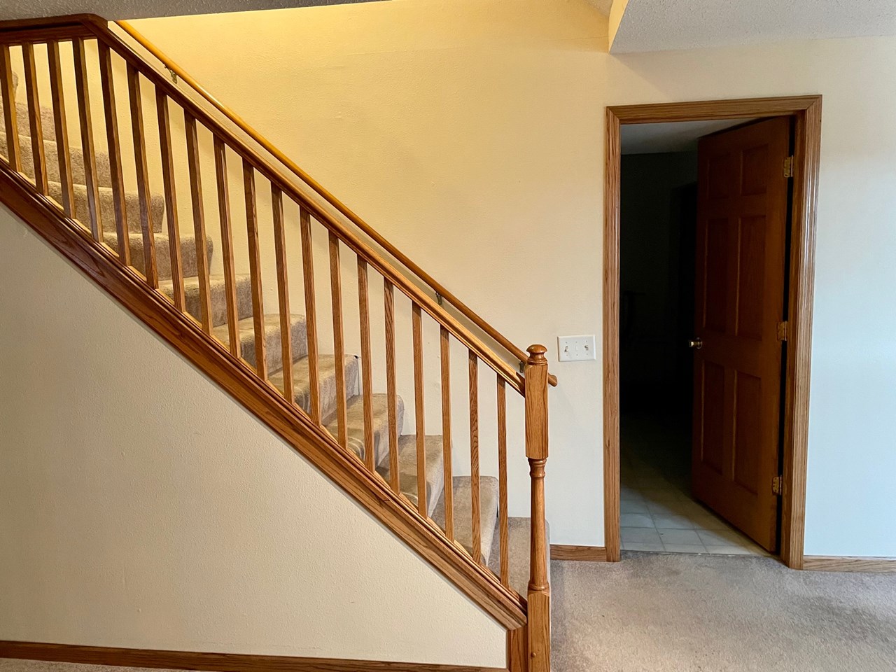 stairway to lower level