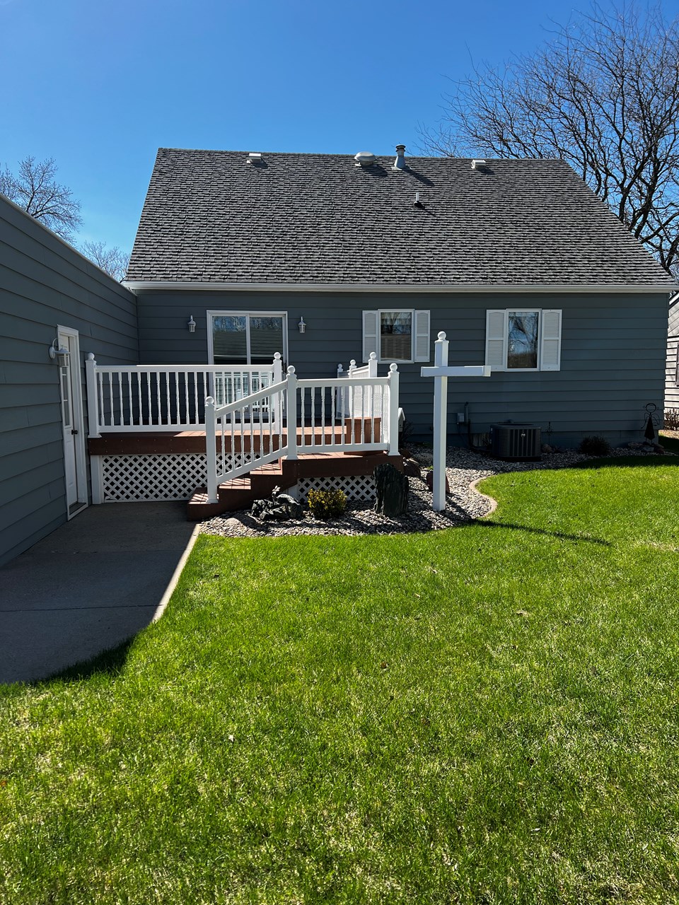 deck area private backyard