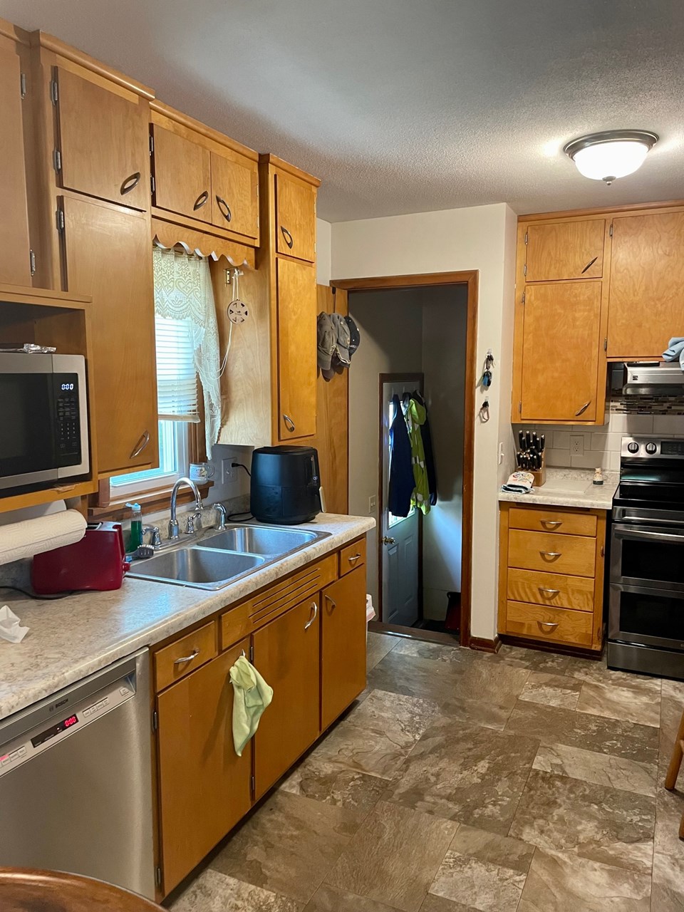 kitchen with updated appliances