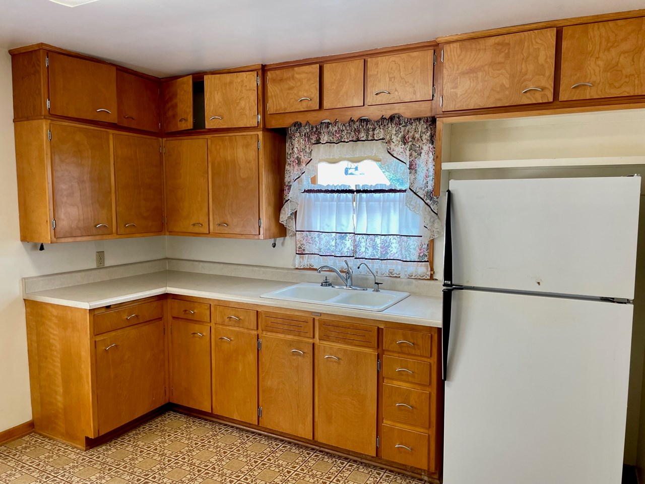 nice cupboard space and full pantry