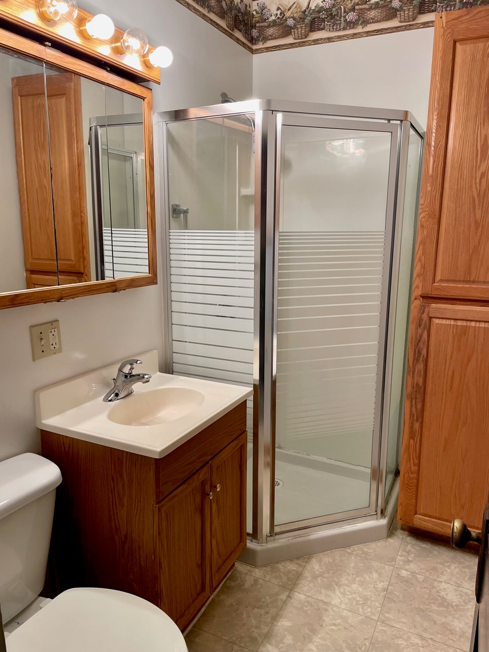 3/4 bath on main floor