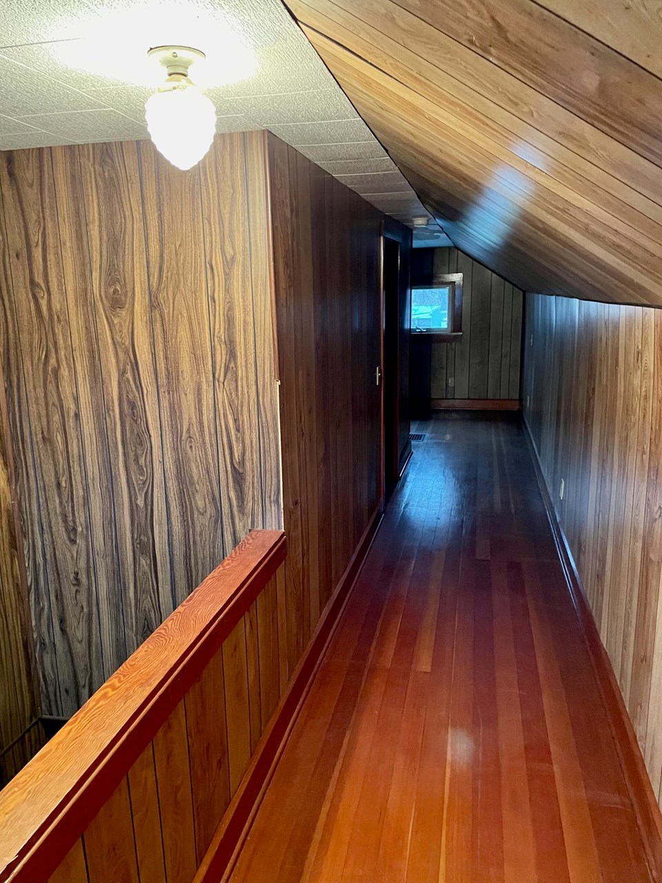 upstairs