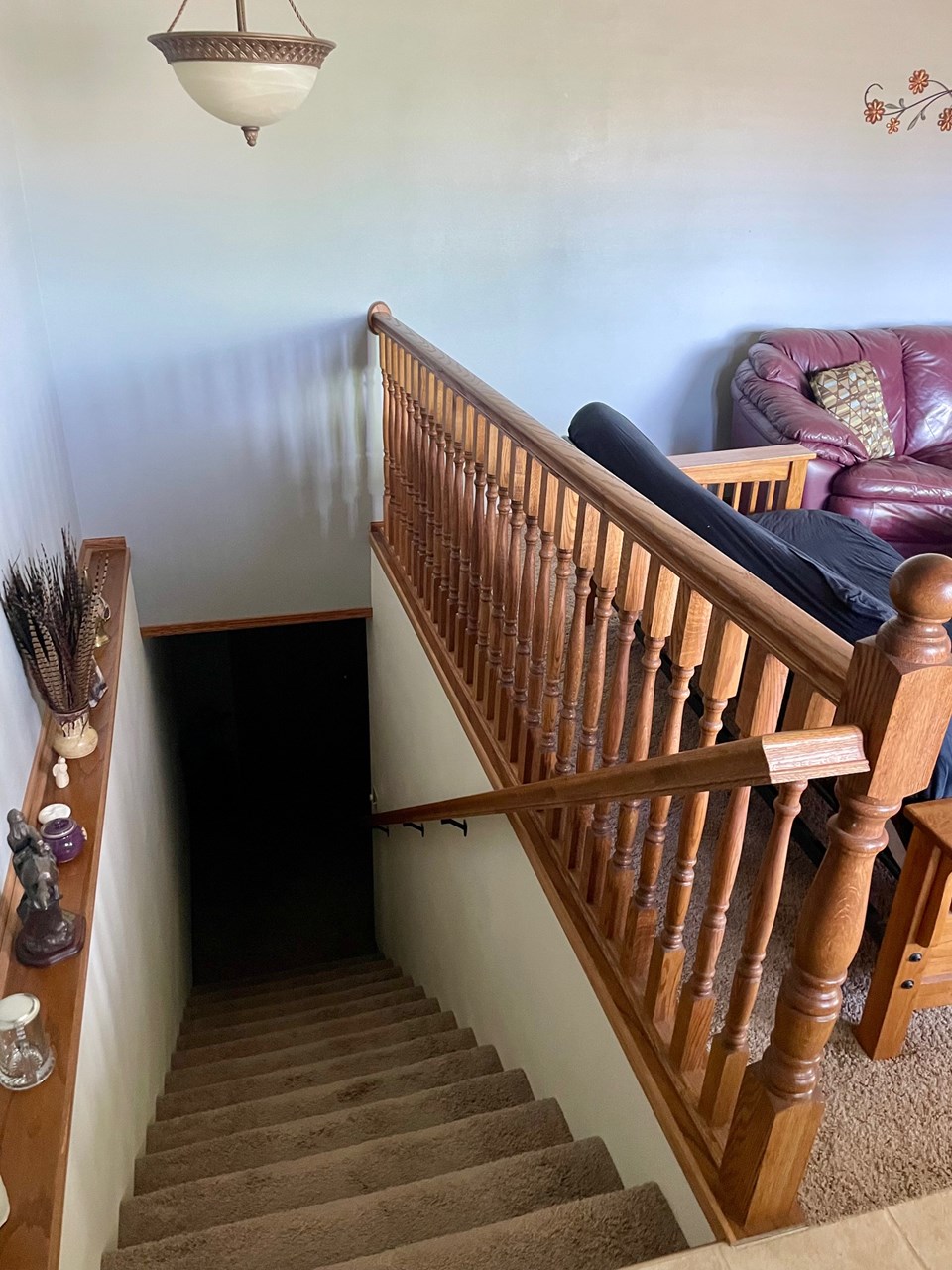 stairway to lower level