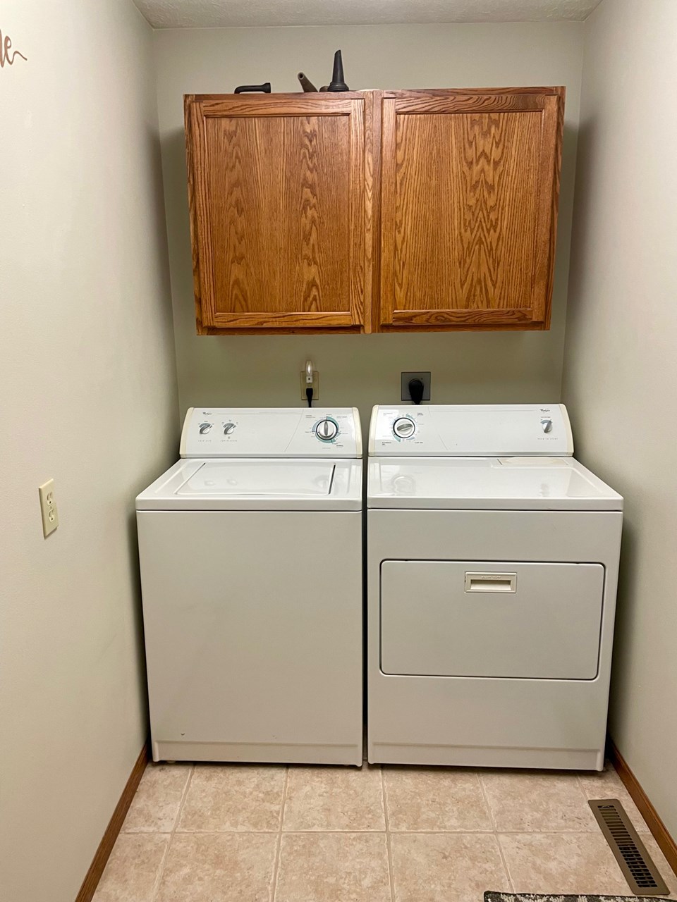 laundry is off the kitchen and entry from garage with large closet space