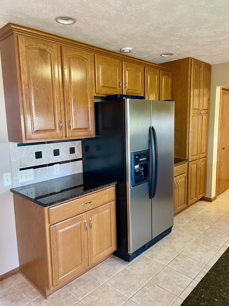kitchen with access to garage