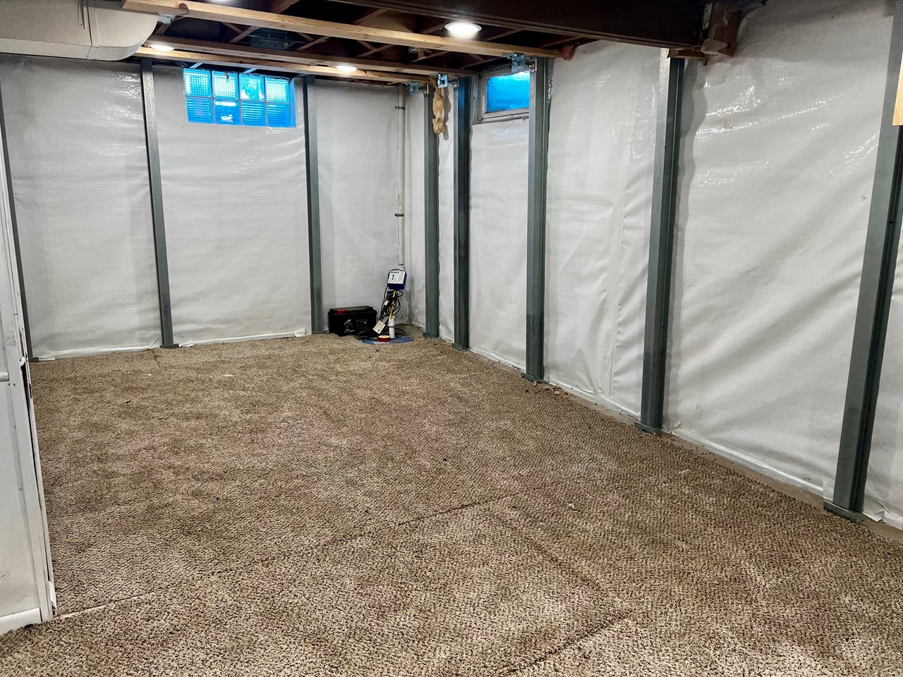 dry basement with sump pump