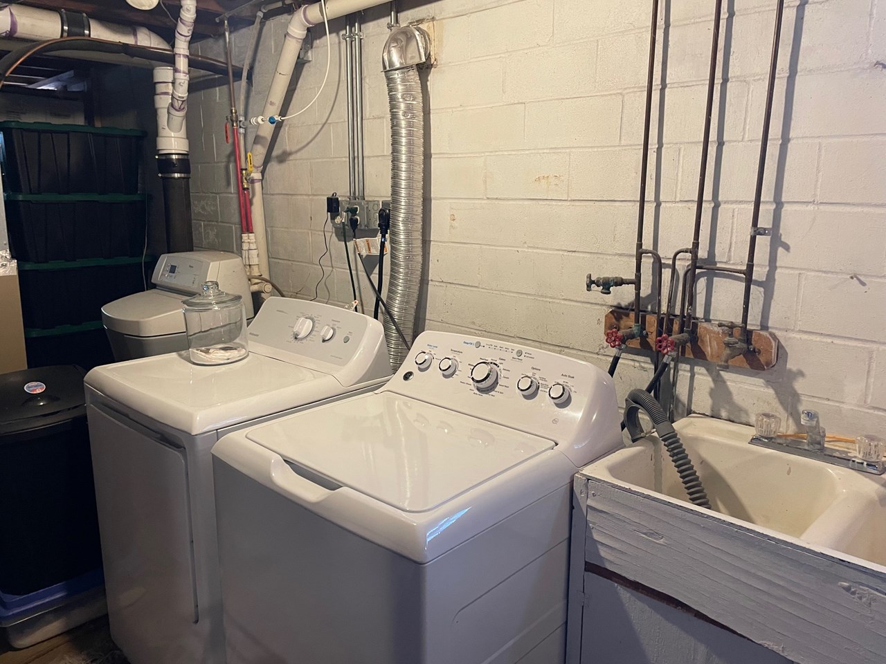 laundry area lower level