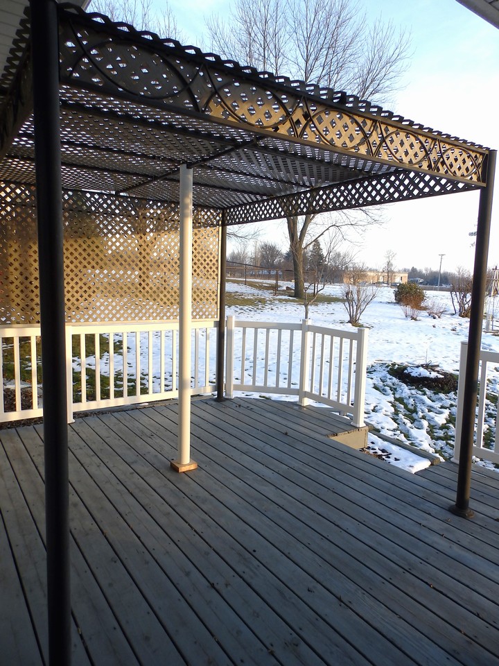 new deck area