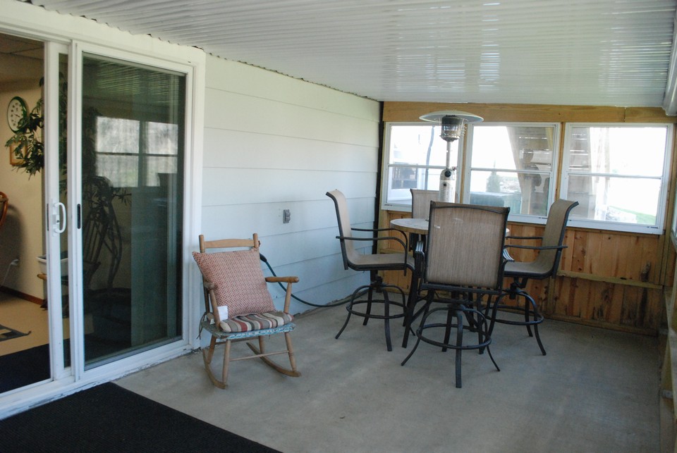 three season porch on lower level