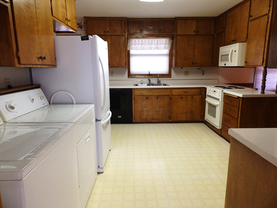 laundry area in kitchen