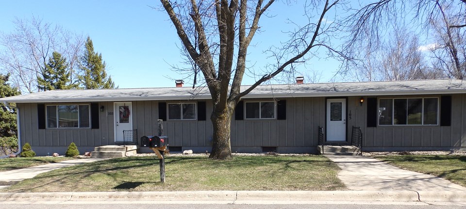twin home 105 northridge drive...two bedroom, one bath w/ lower level family room