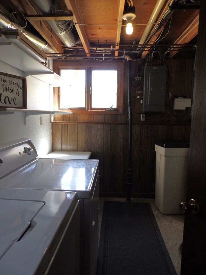 utility room in lower level