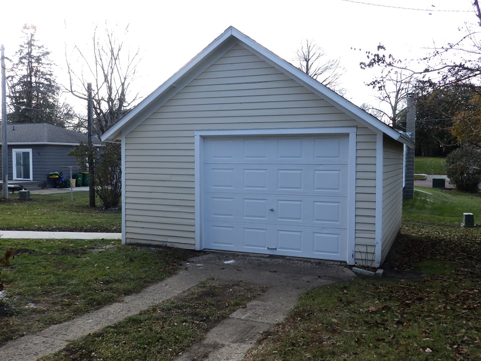 garage new door and roof