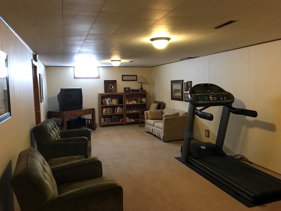 great family room in lower level