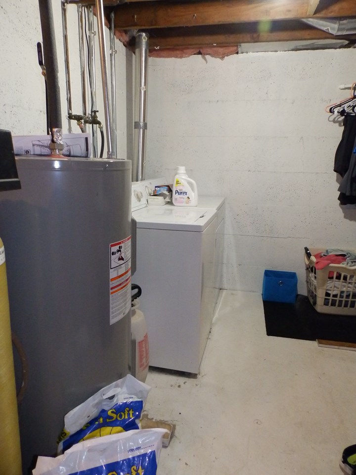 laundry area and storage