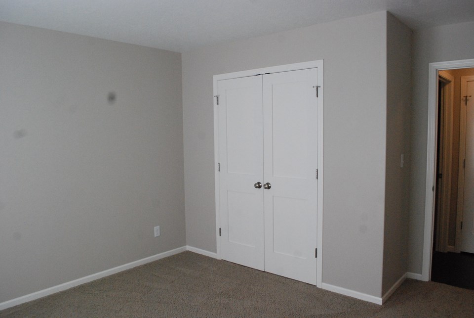 one of two bedrooms