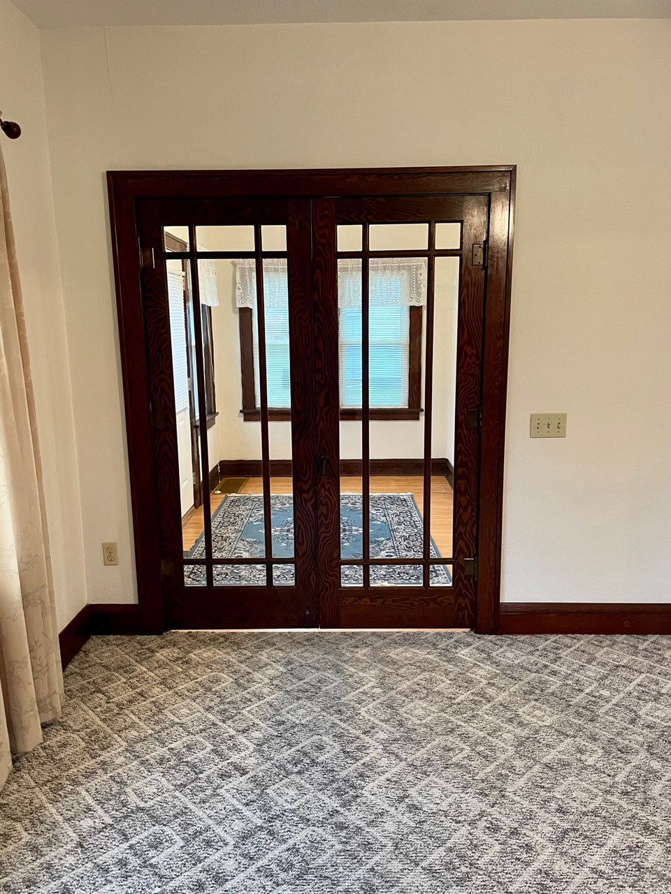 french doors to entry