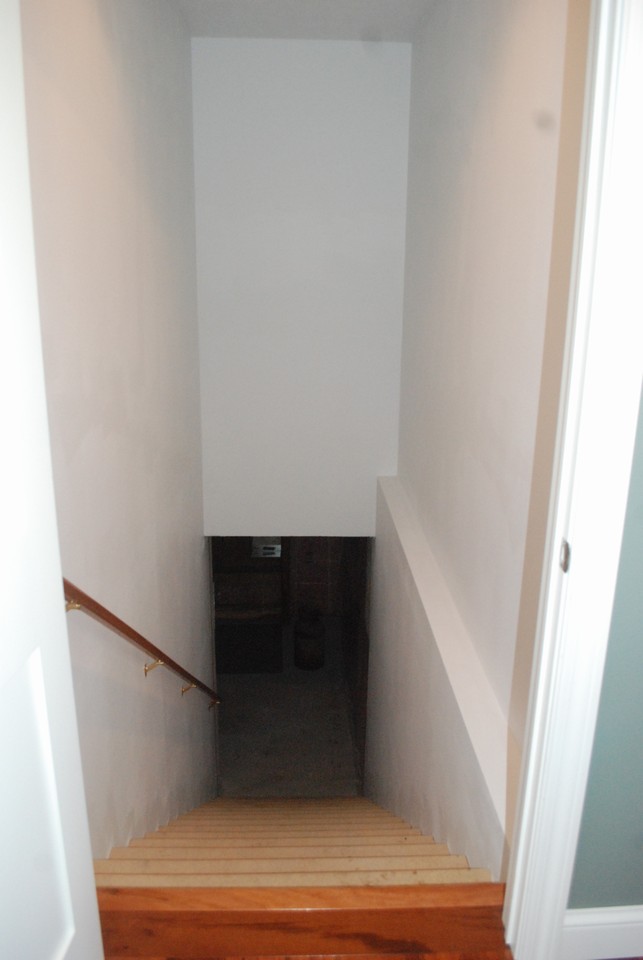 stairway to unfinished basement