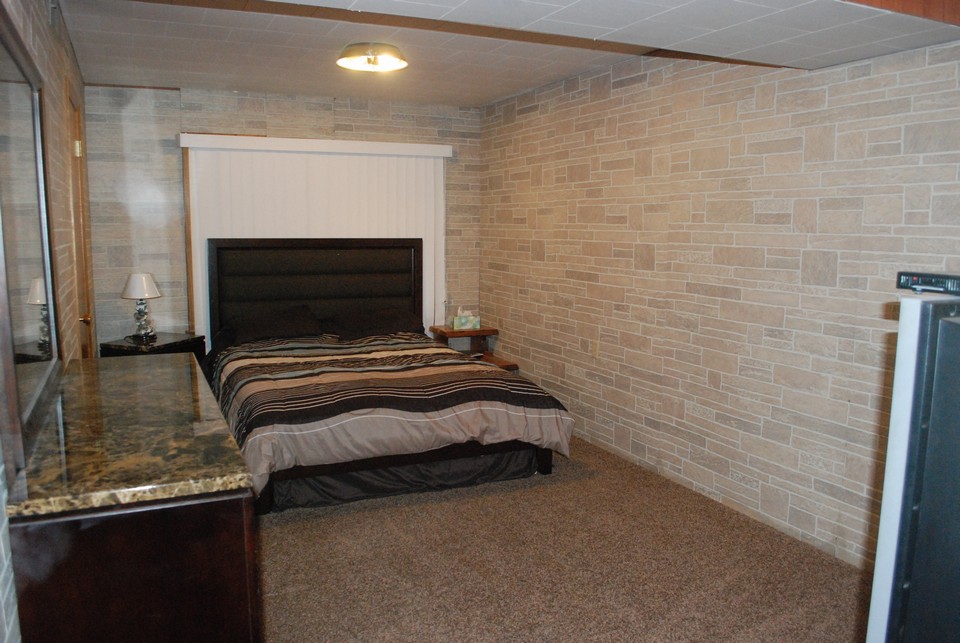 master suite in lower level