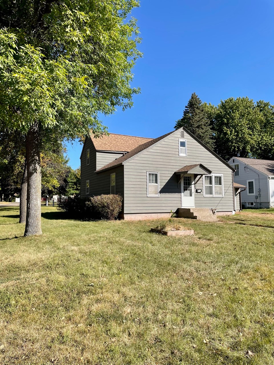 four bedroom home on a corner lot...large backyard