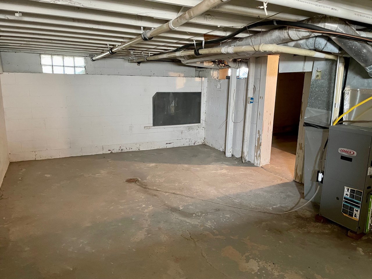 unfinished basement