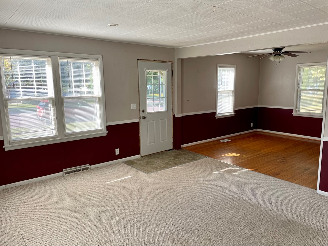 living room & dining area