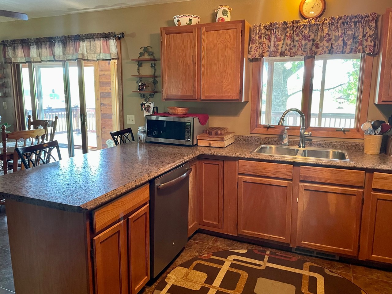 kitchen with updated appliances, countertop & flooring