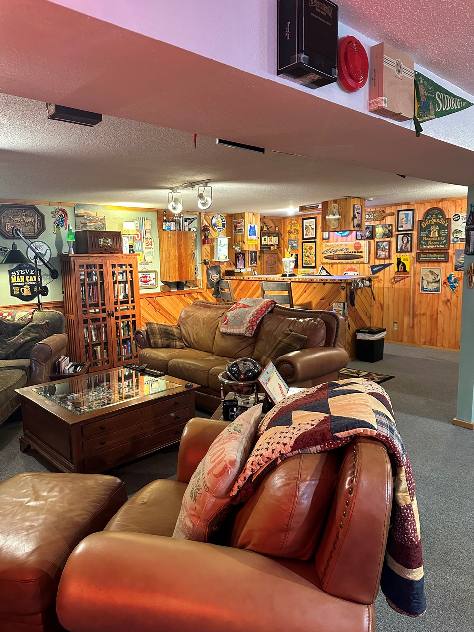 built in bar area