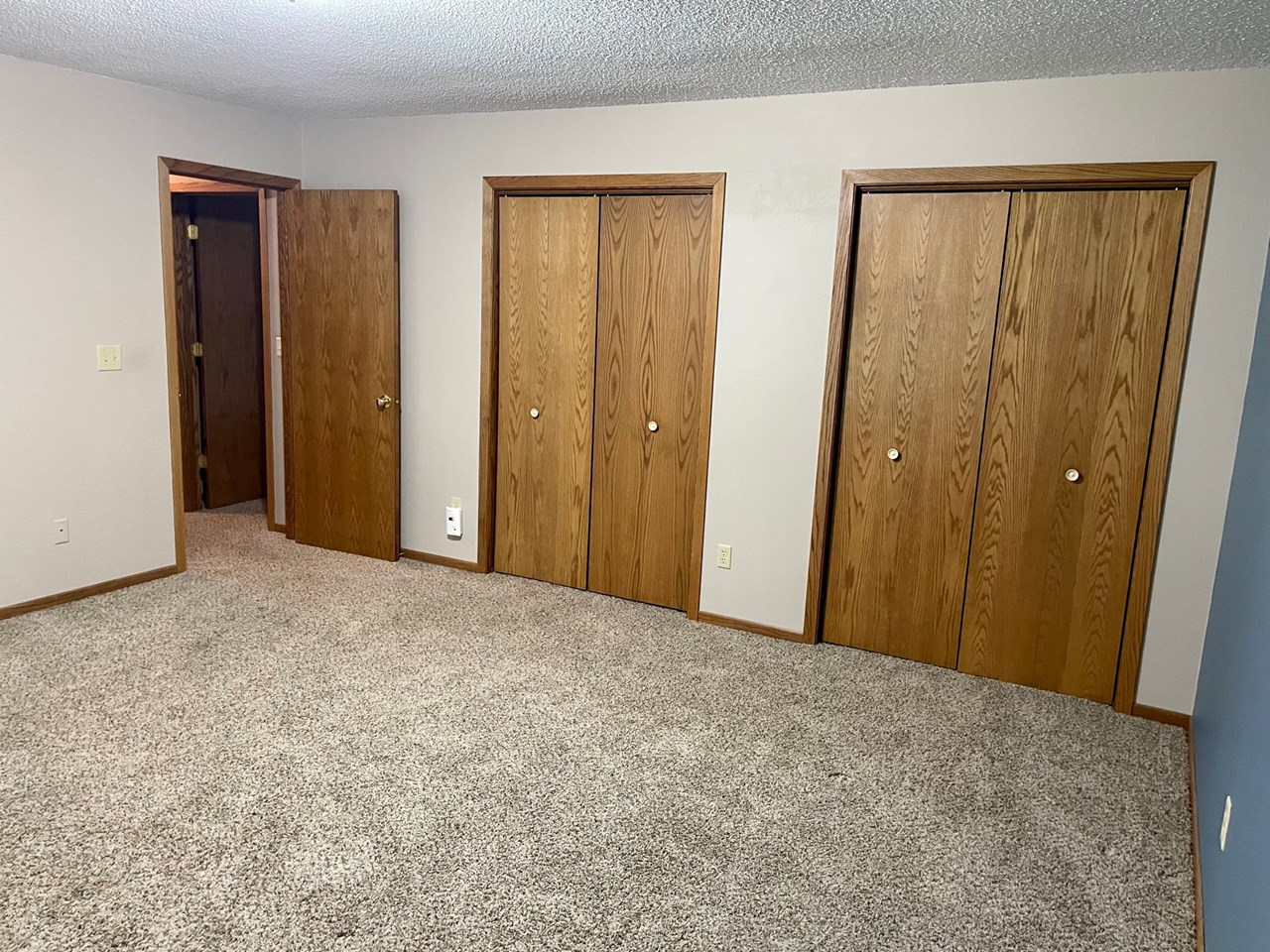 main bedroom with double closet