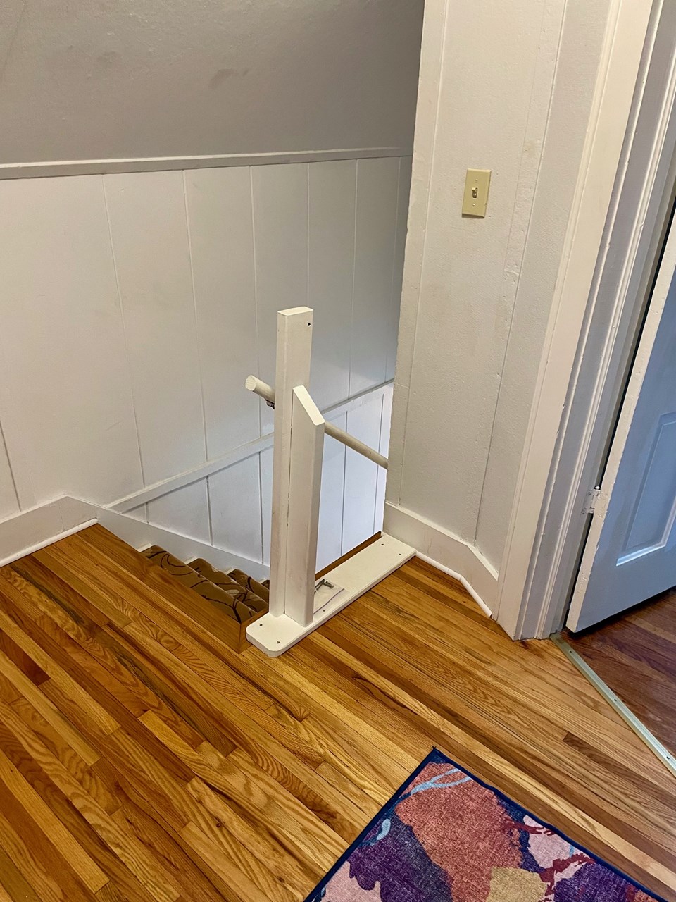 landing area at top of stairs