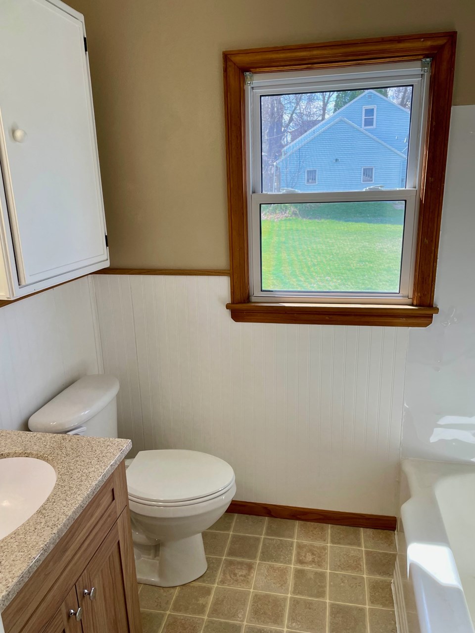 updated full bathroom