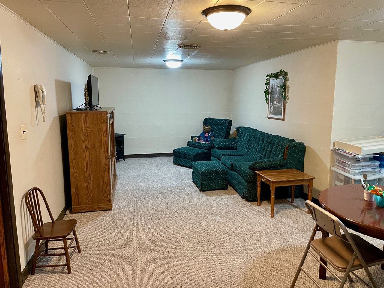 lower level family room