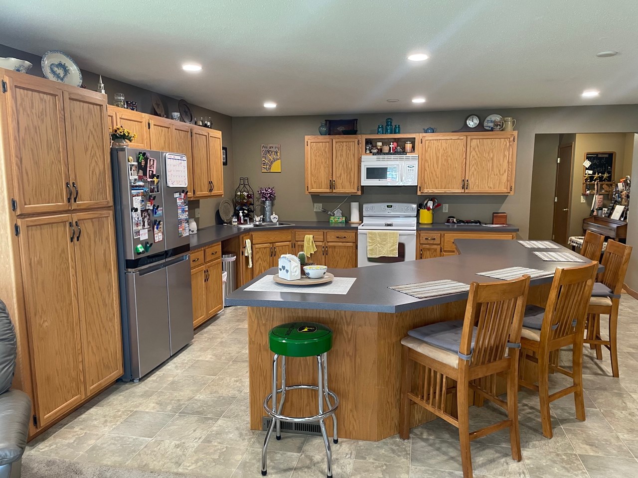 open kitchen to living room