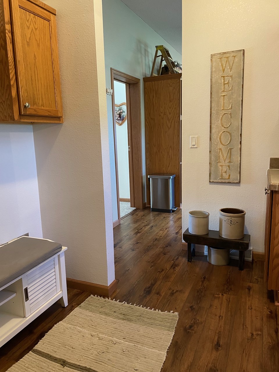 entry area from garage with laundry hook-up option