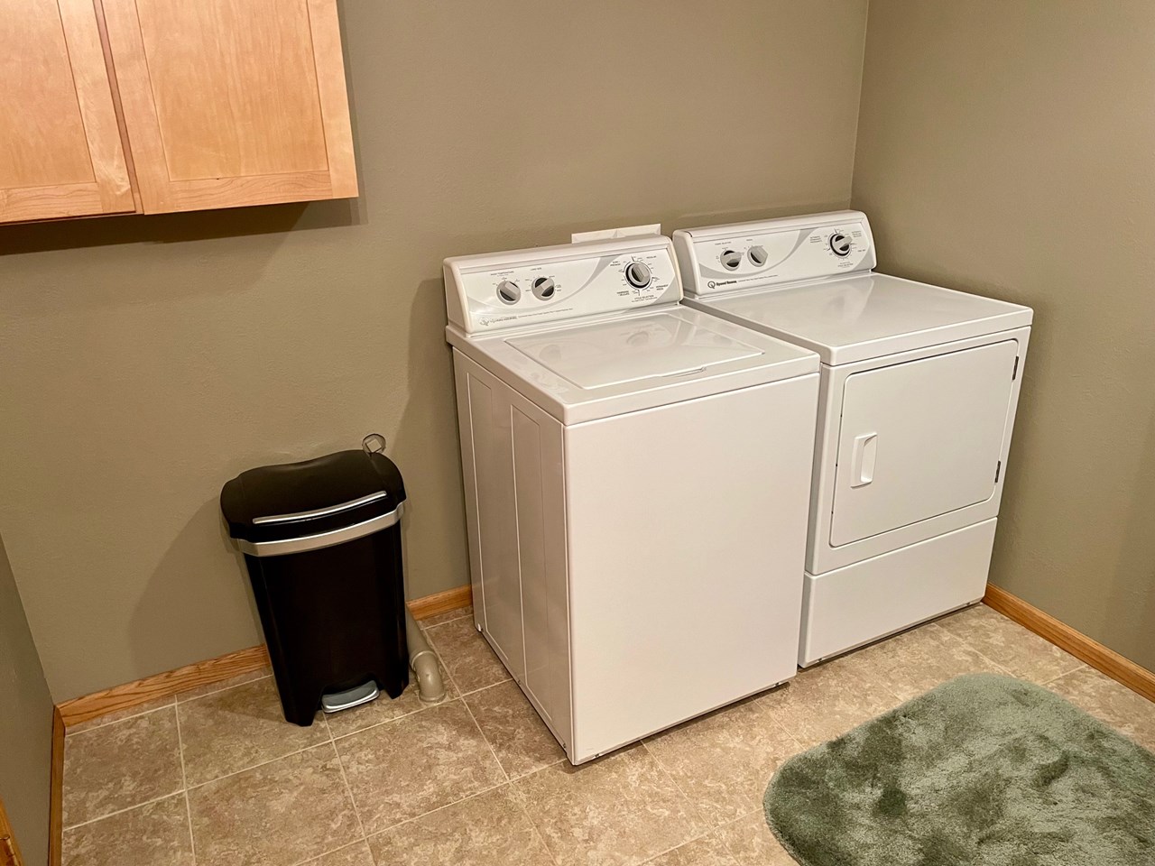 laundry in lower level
