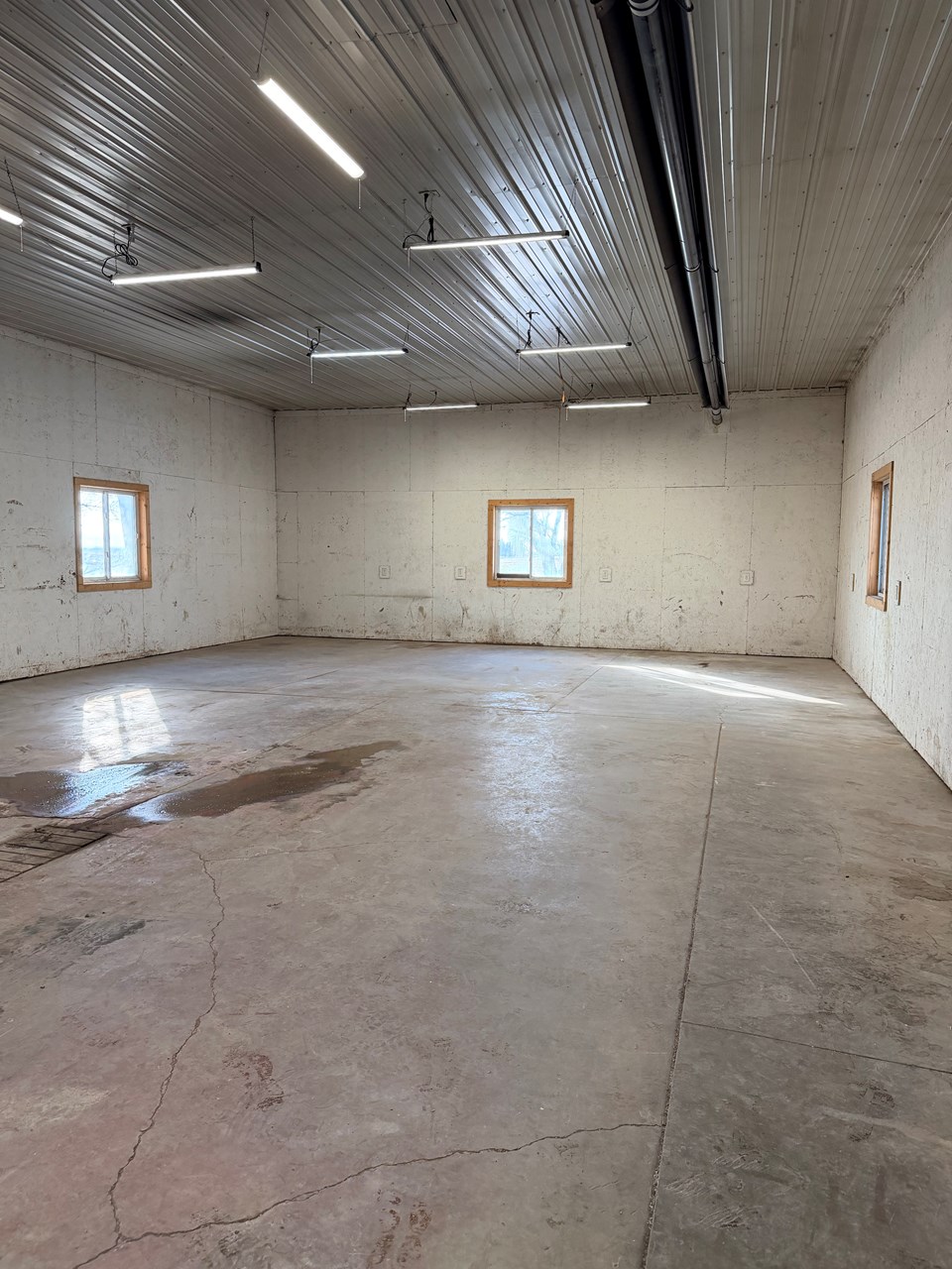 interior of shop with radiant heat