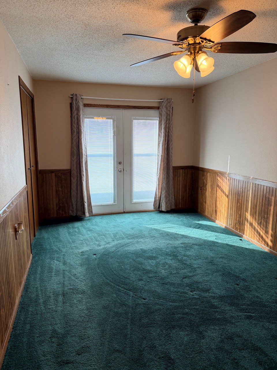 bedroom with access to large deck