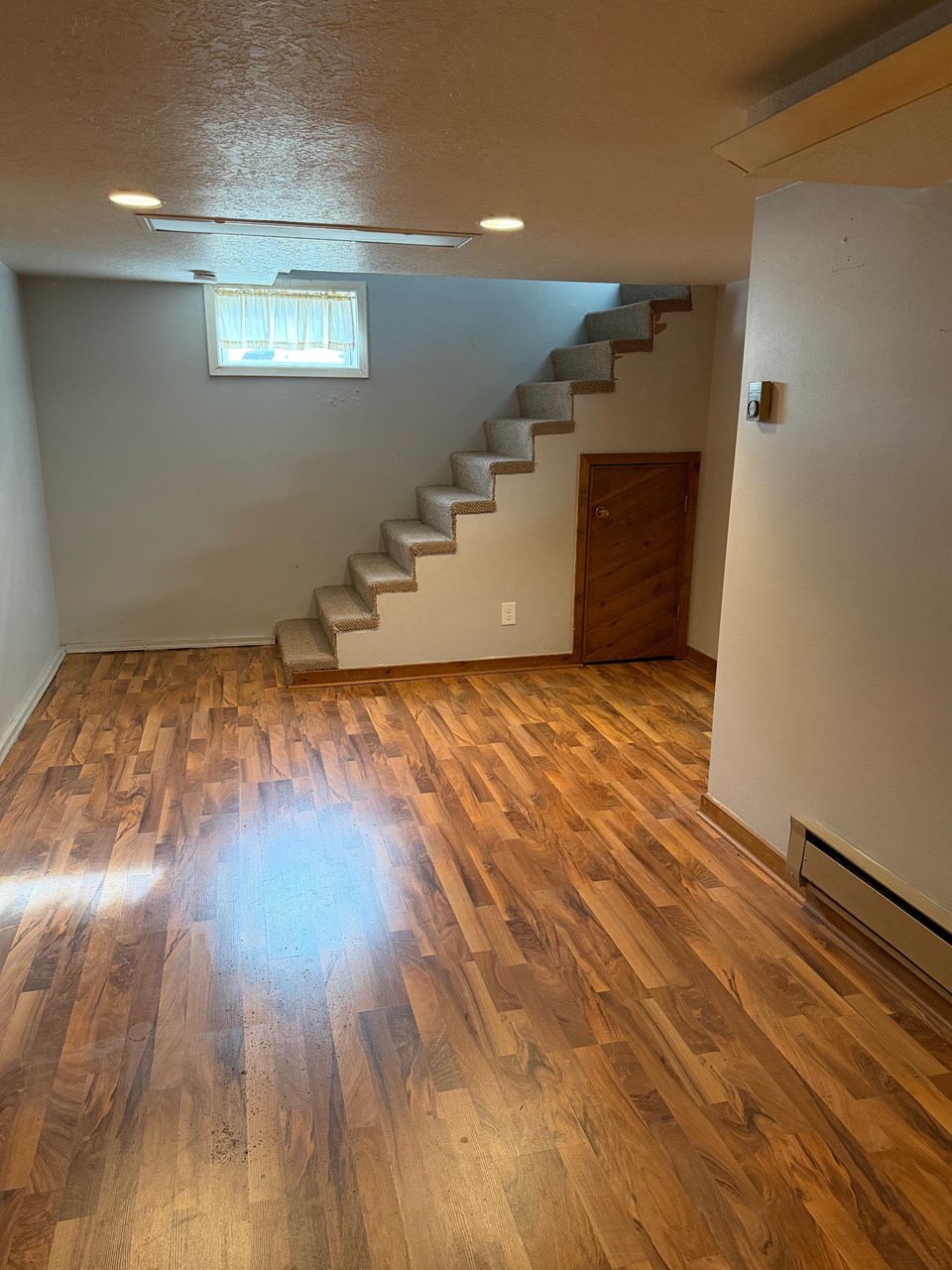 family room in lower level