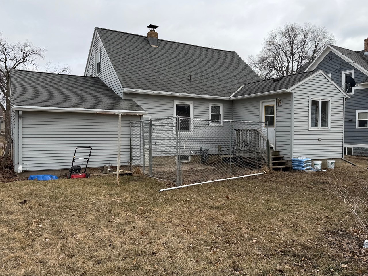 view of backside of home