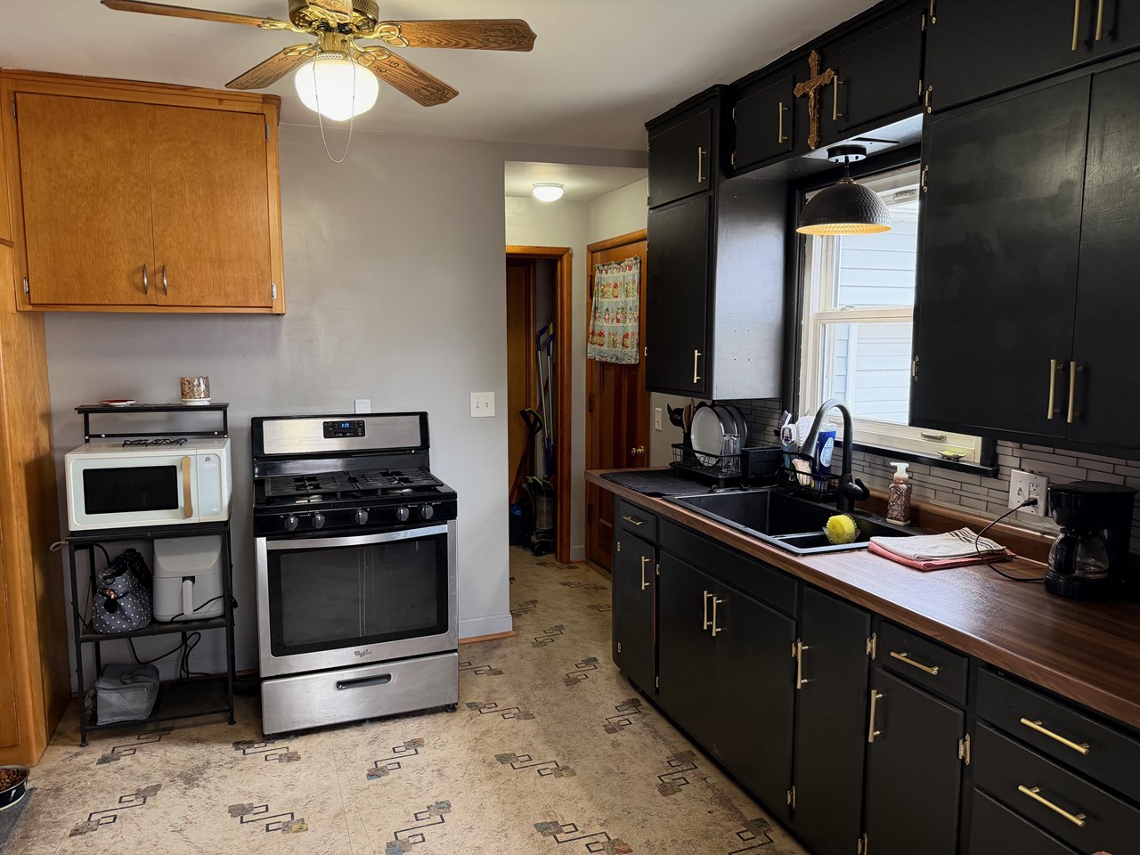 kitchen and dining area