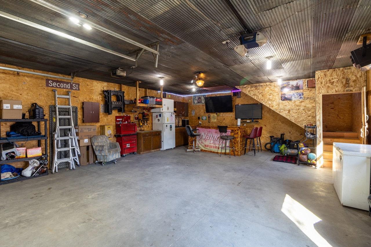 interior of garage