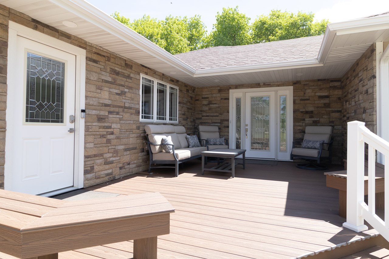 new deck - front of house