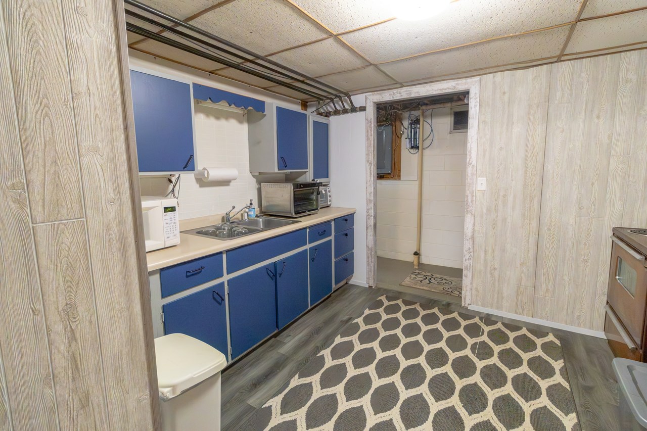 kitchen in lower level