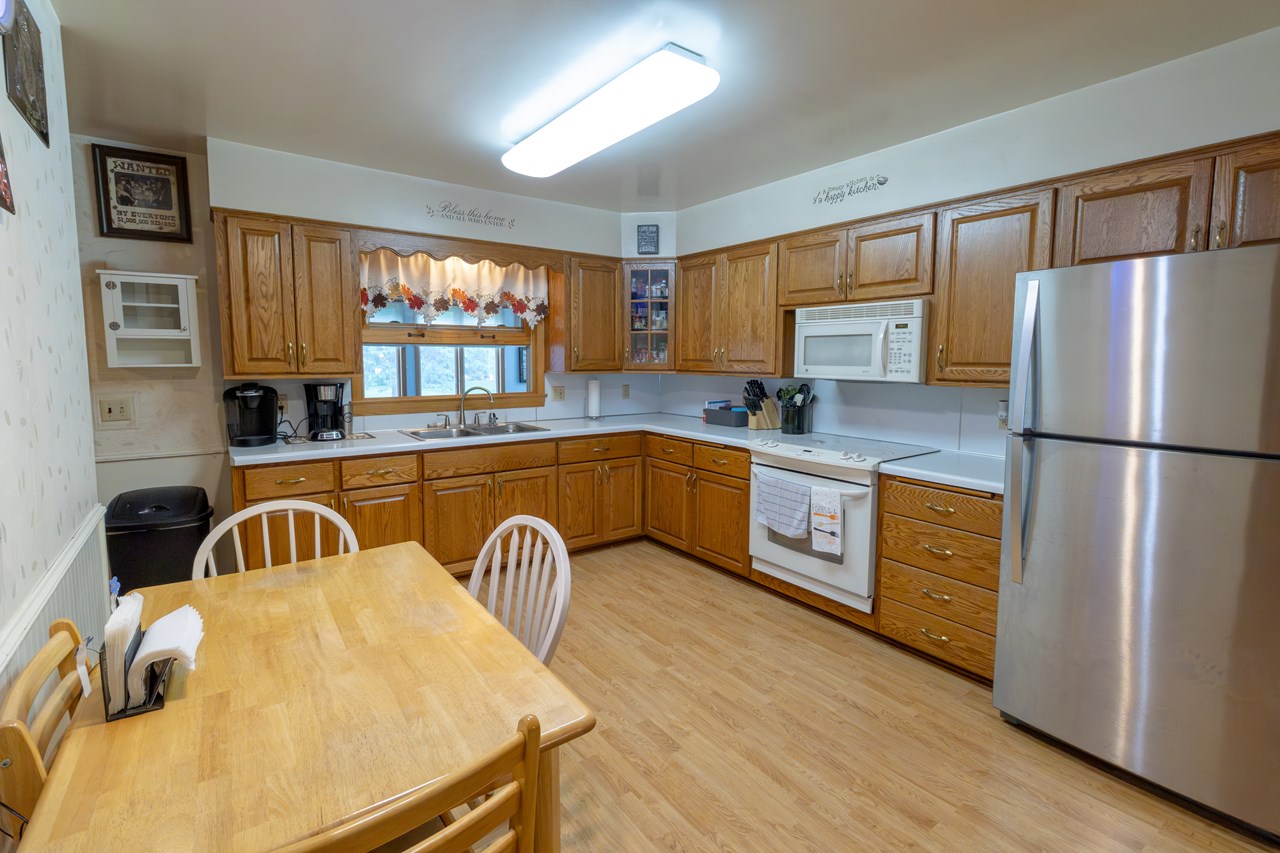 kitchen with dining area