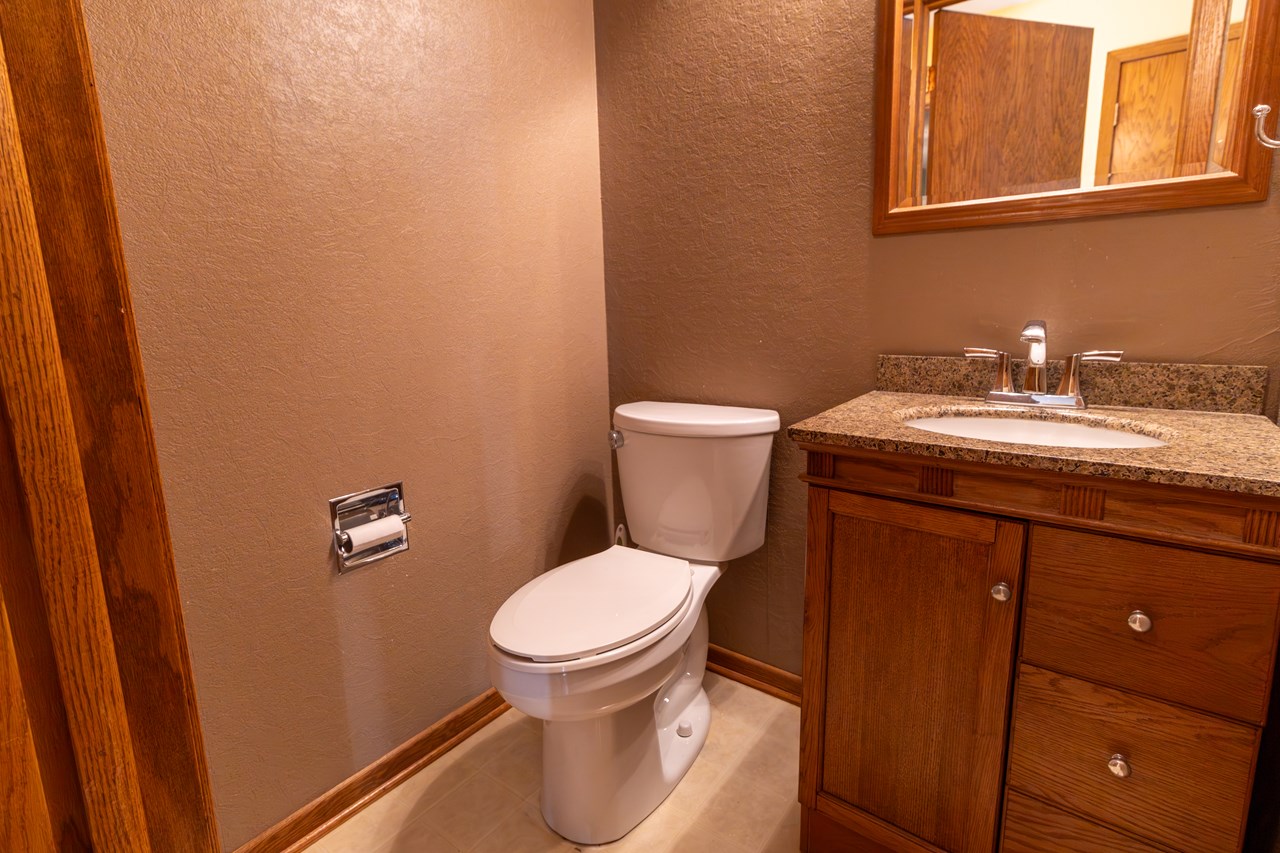 half bathroom upstairs